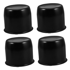CALLARON 4pcs Hub Dust Cover Wheel Bearing Dust Cap Trailer Wheel Hub Center Cap Wheel Dust Cover Wheel Hub Cap Metal Black