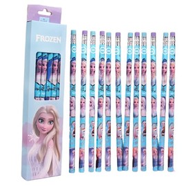 ISABELLA MOON Pack of 12 Elsa Princess Spider HB Pencils with erasers Kids Children Party Bag Fillers School Office (Elsa(Different colour boxes Random shipping))