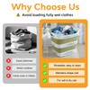 2 Pcs 42L/11.2 Gal Collapsible Laundry Basket - Foldable Plastic