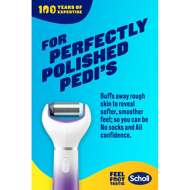 Scholl ExpertCare File and Smooth 2 in 1 Electronic Foot