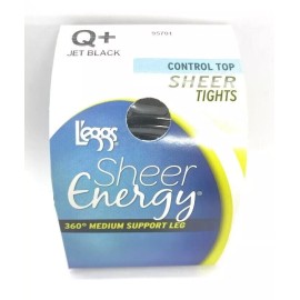 L'eggs Sheer Energy Control Top Sheer Tights Medium Support Leg Pantyhose,Choo - Q+