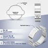 Poppstar Pack of 10 2-ear hose clamps, clamping range diameter