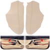 Front Door Panels Armrest Cover Microfiber Synthetic Leather Trim Sticker