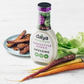 Daiya Ranch Dressing, 100% Dairy Free ::  Creamy Homestyle Salad Dressing :: Vegan, Gluten Free, Non GMO :: Deliciously Zesty Flavor For Pouring or Dipping, 8.36-Oz. (2 Pack)
