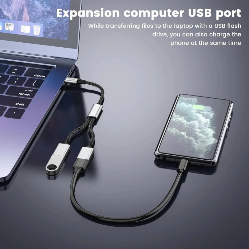 MOGOOD USB C Splitter type c to Dual USB A