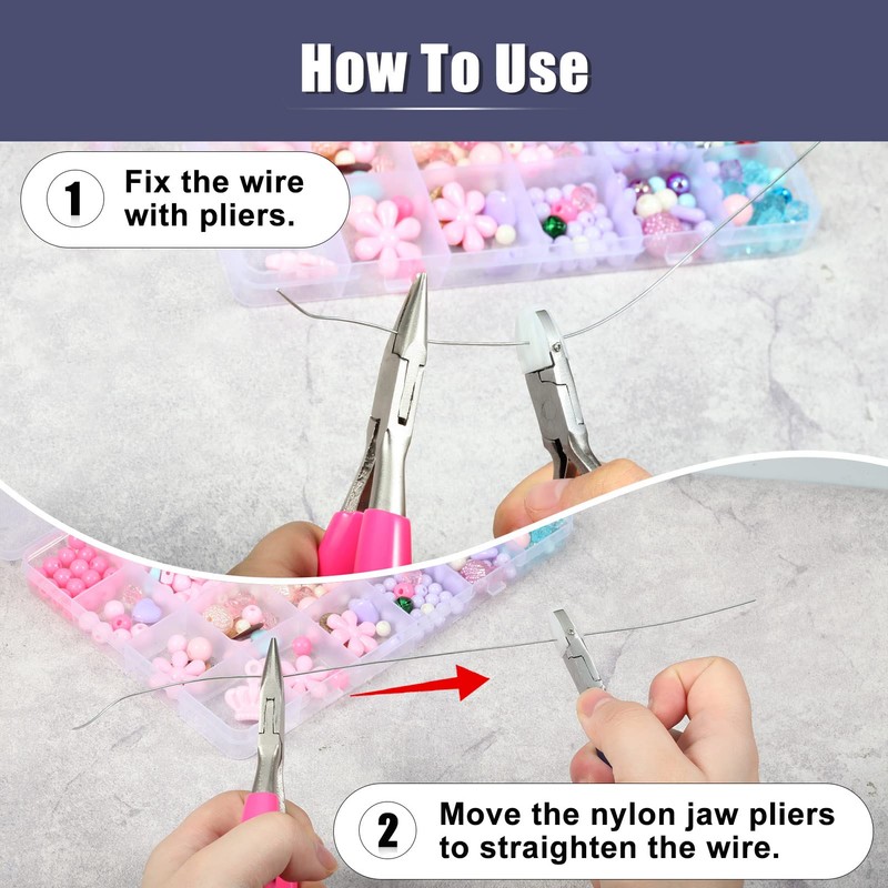 SPEEDWOX Clasp Frame Finishing Pliers, 2 Spare Replacement Parts Included,