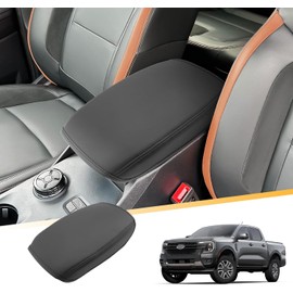 LFOTPP - Funda de reposabrazos para Ford Ranger 2024-2026 (XL/XLT/Lariat/Raptor) Ford Ranger Accesorios Cubierta de consola central, Protector de reposabrazos, tapa media, protector de almohadilla de