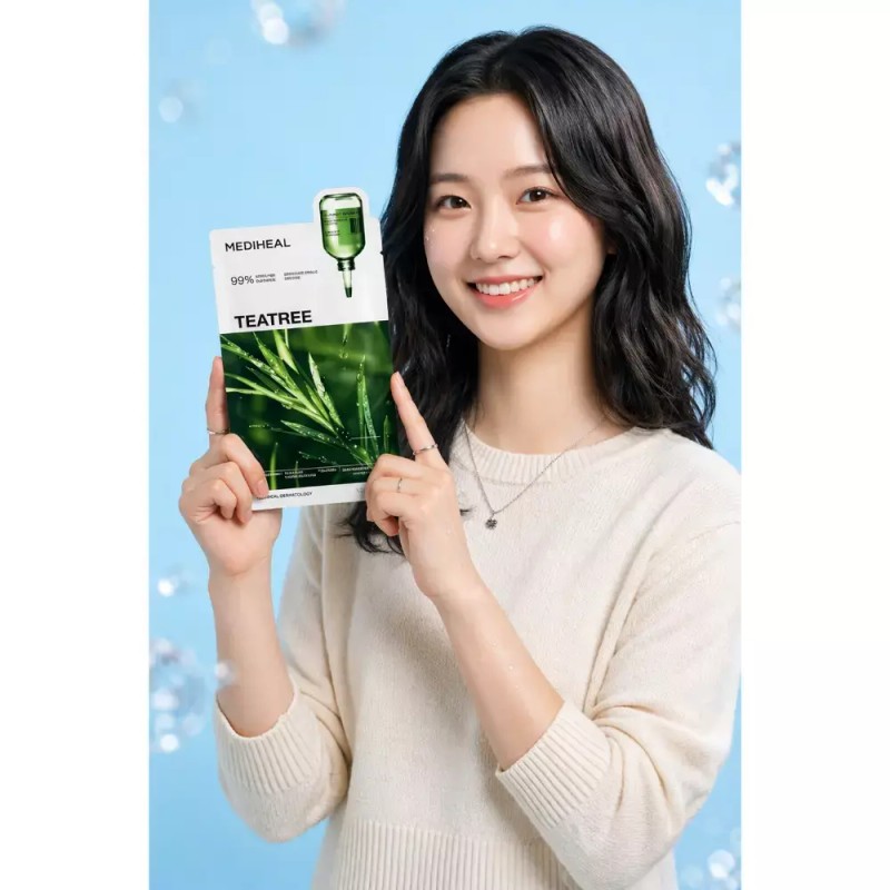 Mediheal 메디힐 에센셜 마스크 티트리 10매 Mediheal Essential Mask Tea
