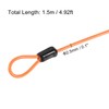 PATIKIL Security Steel Cable 2.5mm x 1.5m/4.92ft Coated Luggage Lock