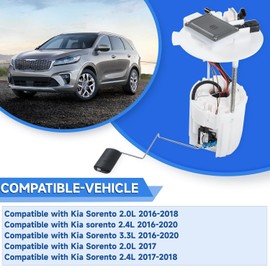 SleYuYir 31110-C6200 Electric Fuel Pump Module Assembly Compatible with Kia Sorento 2016 2017 2018 2019 2020 2.0L 2.4L 3.3L Replacement# DFG2311, 94460-C5000, 809GE, MM048, FHY21