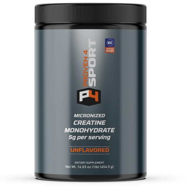 Creatine Monohydrate Micronized Powder - Proven4 NSF Certified for Sport®