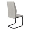 Monarch Specialties I CHAIR-2PCS / 39" H Fabric/Black Metal DINING