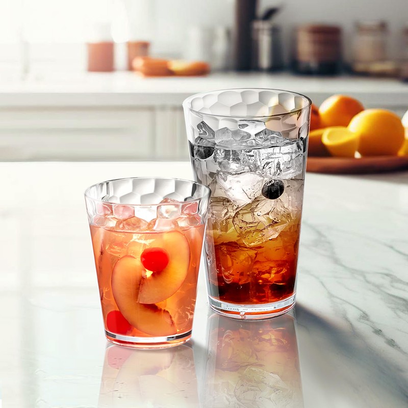 Amazing Abby Iceberg 16-Ounce and 24-Ounce Tumblers (Set of 12),