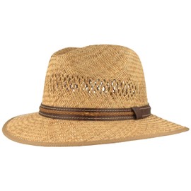 Breiter Straw Hat Summer Hat Sun Hat - Hand Braided from 100% Straw - Bogart - Especially Light, Flexible, Skin-friendly & Comfortable - Natural, Natural LB - Traveller
