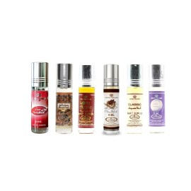 Al Rehab assorted 6 Pack Roll on Perfume Oils - Musky Scents 6ml-Woman's perfume