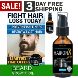 Aceite de crecimiento de barba HaironX suero de crecimiento rápido bigote aseo para hombres