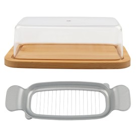 Butter Dish with Lid and Slicer Set for Standard Butter Sticks