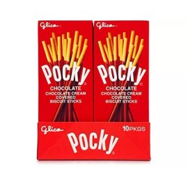 Gliko Pocky Bulkidoki Glico Pocky Biscuit Stick, Chocolate - 10 count, 1.41 oz each