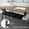 Ergonomic Keyboard Tray Under Desk Pull Out with Adjustable C-Clamp