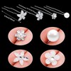 WORSETUY 25Pcs Bridal Hair Pins,Wedding Bridal Hair Pins Pearl Flower