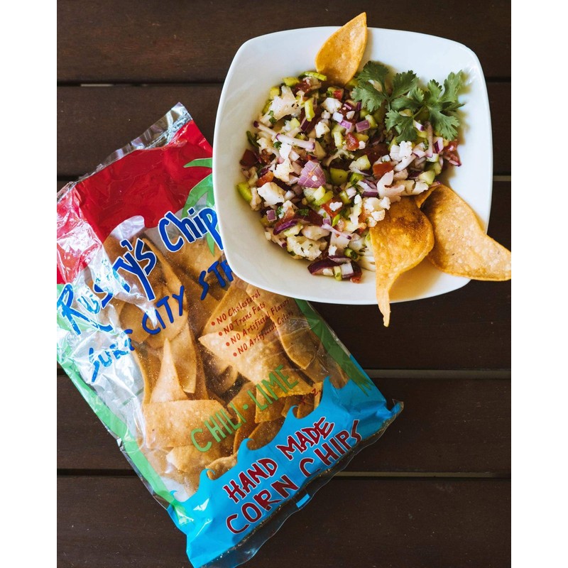Rustys Chips Hand Made (Chili-Lime Corn, 12)