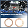INFINAUTO M18 x 24.5mm x 1mm Copper Washers Flat Car