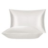 100% Mulberry Silk Charmeuse Silk Pillowcase With Lyocell underside for