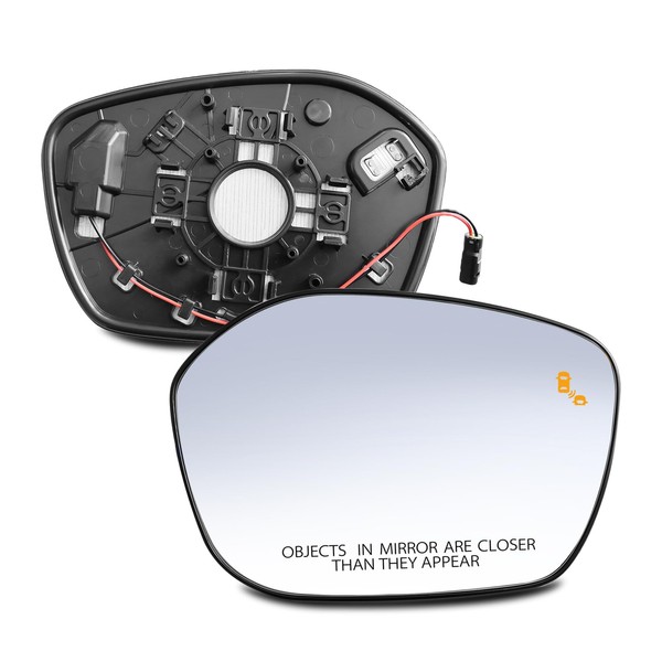 Passenger Right Side Mirror Glass - Compatible with Honda &
