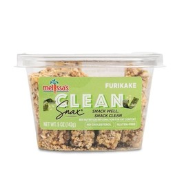 Melissa's Clean Snax® with Chia and Flaxseed, Gluten-free Packaged Snacks, All-Natural, No Artificial Flavors Added, Low Sodium Healthy Crispy Snacks, 5 Pack (Furikake)