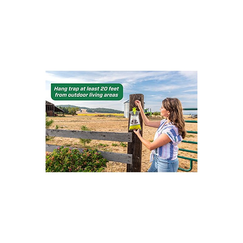 RESCUE! Big Bag Fly Trap - Disposable Outdoor Pest Control