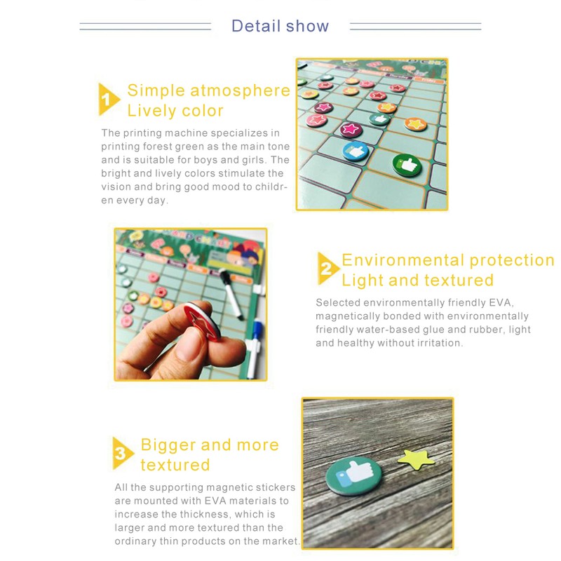 Magnetic Reward Behavior Chore Chart for Kids Magnetic Broad Calendar