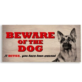 #1116 Beware of The Dog - German Shepherd Sign/Plaque
