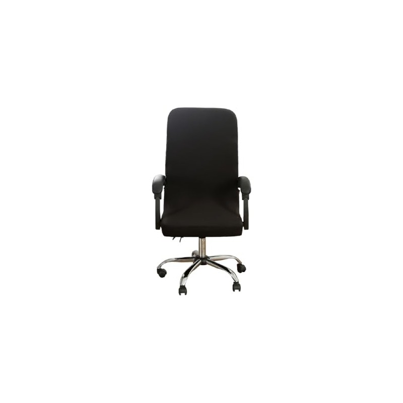 Hyper Cover 1-Piece Office Chair Cover (Black, Regular) - Stretchable
