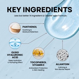 Excuse My Frank Hydra Cleansing Gel, Fragrance Free, Vegan, Oligo Hyaluronic Acid, Gentle & Hydrating Face Cleanser for Dry & Oily Skin, Non-Foaming, Korean Face Wash for Sensitive Skin, 16.9fl.oz