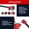 TEXALAN(R) Ratchet Pipe Threader Kit Ratcheting Pipe Threading Tool Set