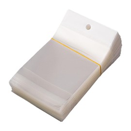 lifactlab. OPP Bag, Header, Tape, Perforated, Transparent Bag, For Hooks, Pack of 200 (Transparent Background, Interior Dimensions 2.8 x 3.9 inches (7 x 10 cm)