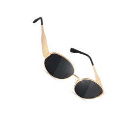 kunchu Polarised Sunglasses-Women-Men-Unisex-Oval-UV400-Rock Black