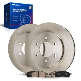 KAX Front Brake Kit, OE Brake Rotors and Ceramic Brake Pads | Fits Ford F-150 2004-2008 5.4L, Ford F-150 2004-2008 4.6L, Lincoln Mark LT 2006-2008 5.4L, Ford F-150 2005-2008 4.2L