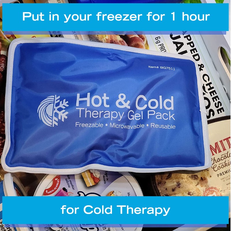 Roscoe Medical Gel Soft Flexible Ice Packs for Injuries, Reusable