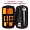 IMIKEYA Wireless Microphone Case: Portable Microphone Storage Box Case Hard