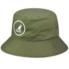 Kangol Women's Cotton Bucket Beret Hat, olive green