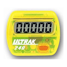Ultrak Electronic Step Counter Pedometers (Yellow)