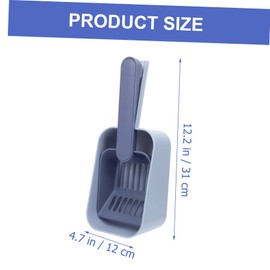 BESPORTBLE 1 Set Cat Litter Shovel Scoop Dust Clumping Indoor Cat Litter Tool Cats Cat Sand Shovel Convenient Cat Shovels Poop Filter Shovels Blue