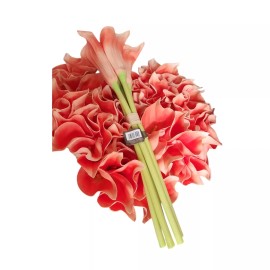 Mikasa Elements Mikasa Artificial Latex Calla Lily Bouquet, Look and Feel, Set of 5