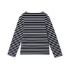 캉골 [Kangol] Women's Stripe Long Sleeve 3547 Navy