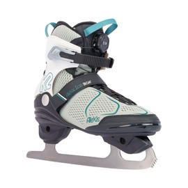K2 Alexis Ice Boa Womens Figure Blade Ice Skates - Gray/Blue / 4.0
