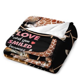 Manta de jirafa divertida regalos de jirafa para niñas, niños, mujeres, amantes de la jirafa, manta suave, cálida de franela de felpa para cama, sofá, sofá, 40 x 50 pulgadas
