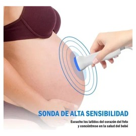 Monitor Fetal Doppler ultrasonido Pulsovital bebé latidos corazón color verde