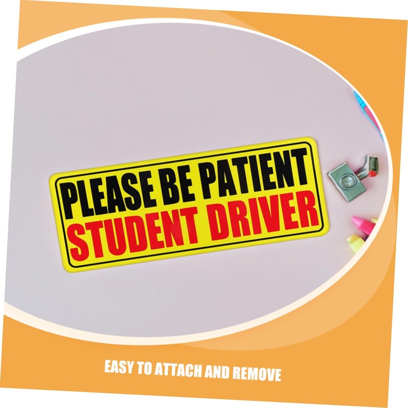 GRIRIW Magnetic Student Drivers Sign 10 Pcs Car Magnets Reflective