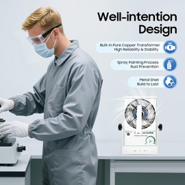 Lidhujnk Air Blower Fan, Ion Anti-Static Elimination Discharge ESD Blower Fan, Anti-Static Ionizer Fan, Air Blower Static Eliminator Anti-Static Ionized Fan